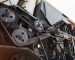 Harvesters and combine parts at the plant are waiting for sales, tractors and agricultural machinery, maintenance and exports.